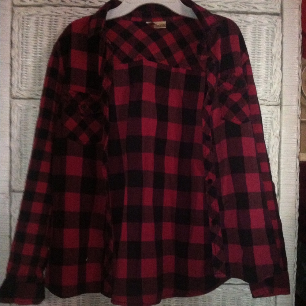 Red & Black Plaid Shirt